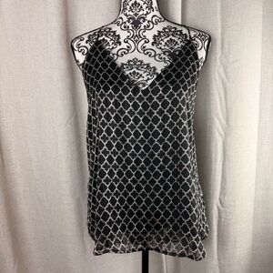 VICI Spaghetti Strap V Neck Tank Top Blouse Camisole Gold Sparkly Camisole Large